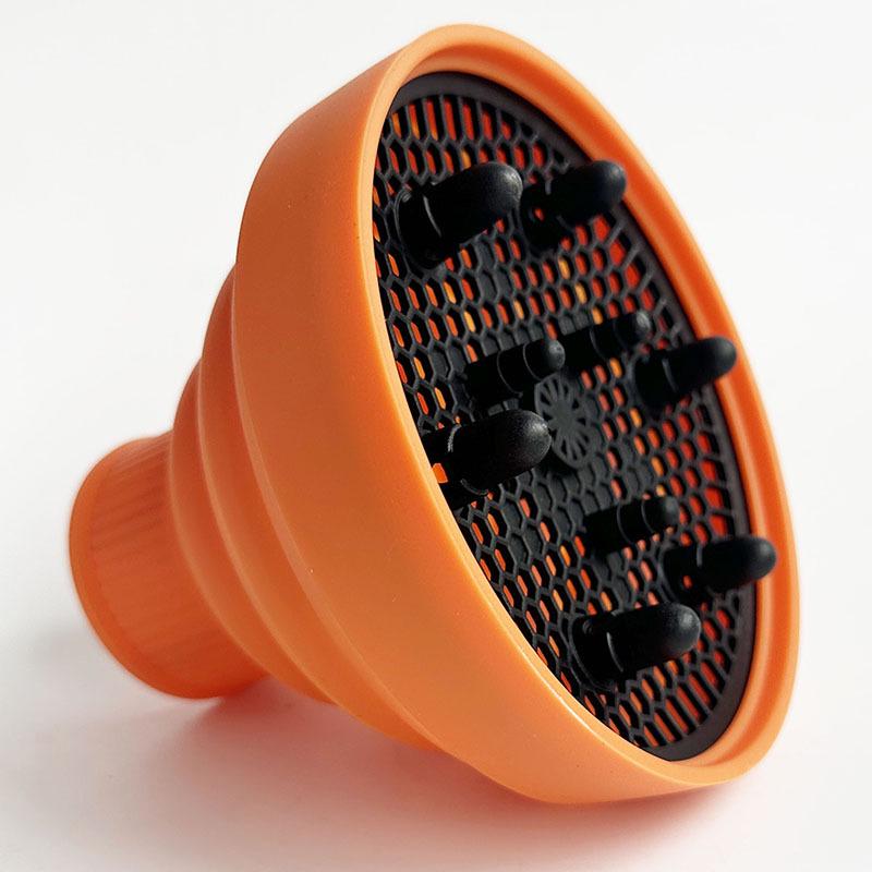 High-Temperature Resistant Silicone Telescopic Wind Cover for Curly Hair - Universal Folding Styler Hair Dryer.