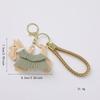 Trendy Pu Leather Schnauzer Bag Charm Keychain Unique Car/Bag Accessory/Cute Ornament For Dog Lovers