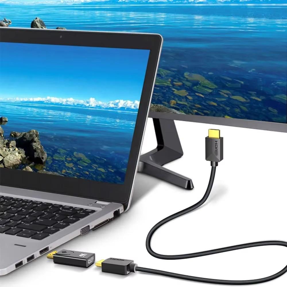 4K DP DisplayPort To HDMI-compatible Adapter Converter Display Port DP To HDMI-compatible HDTV Adapter Video Audio Laptop PC