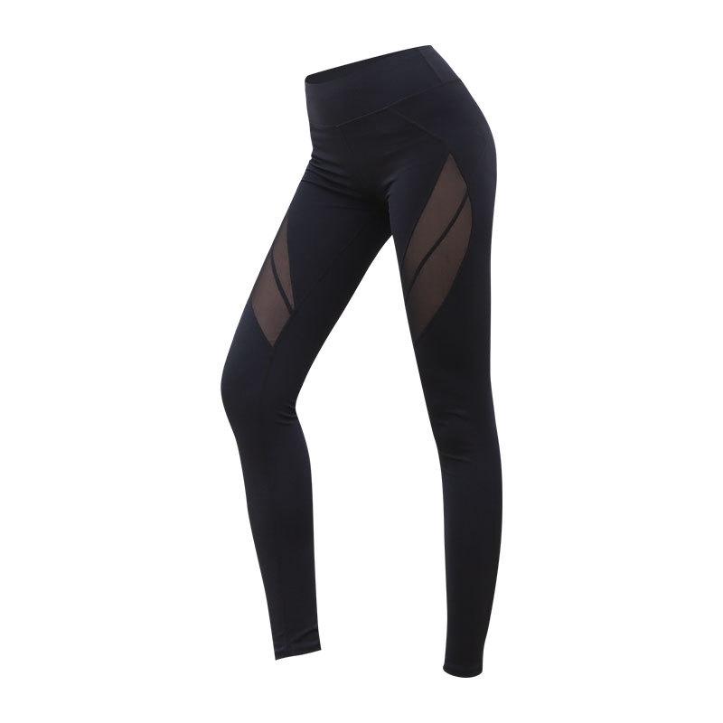 Korean Style Mesh Patchwork Slimming Yoga Pants: Stretchy, Sexy, Tight-fit, Hip-lifting Fitness Wear.