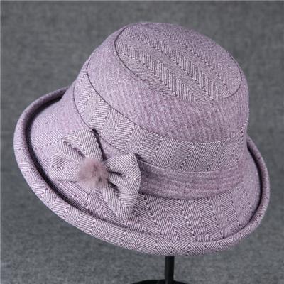 Hat Female Season Bucket Hat Female Mother Grandma Old Lady Warm Foreign Gas Wool Basin Hat Winter