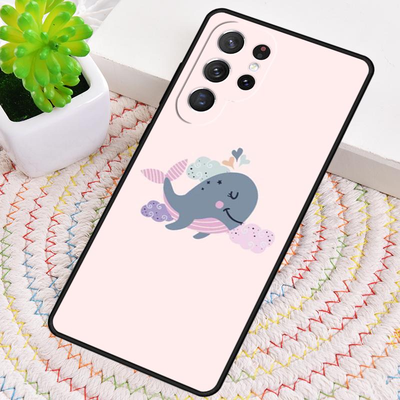 

Baby Whale Phone Case for Samsung Galaxy note 10 pro S26 Ultra S23 S24 FE S25 S21 S22 PLUS shockproof Cove Galaxy S22 Ultra 5G