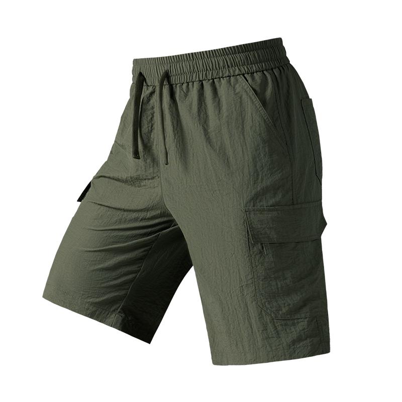 Shorts Men's Summer Casual 5-point Pants Ice Silk Thin Outdoor Work Shorts Large Size 5-point Pants