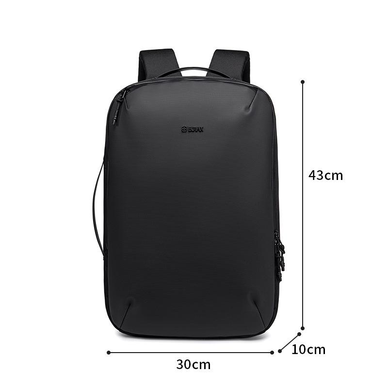 

Деловой рюкзак большой вместимости для ноутбука и офиса чёрный