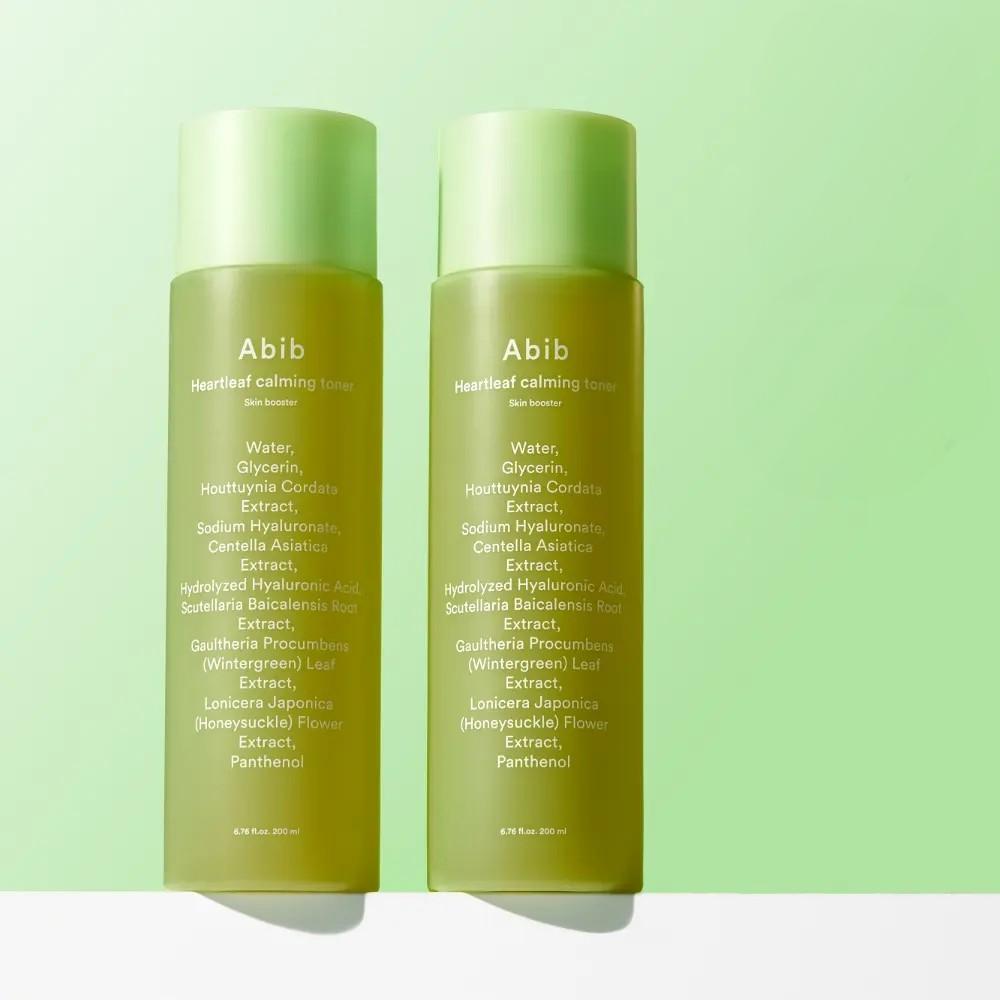 ABIB Heartleaf Calming Toner Skin Booster Soothing Hydration 200ml X2 Double Set