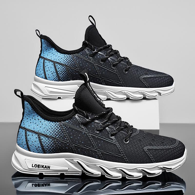 

Мужские повседневные спортивные кроссовки большого размера, дышащие и удобные, для бега на открытом воздухе, легкие, с амортизацией, износостойкие, для пеших прогулок 44 чёрный