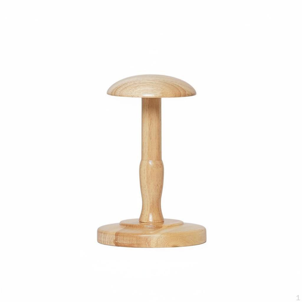 Hat Display Stand Solid Wood Wooden Stable Base Headwear Model for Retailers,