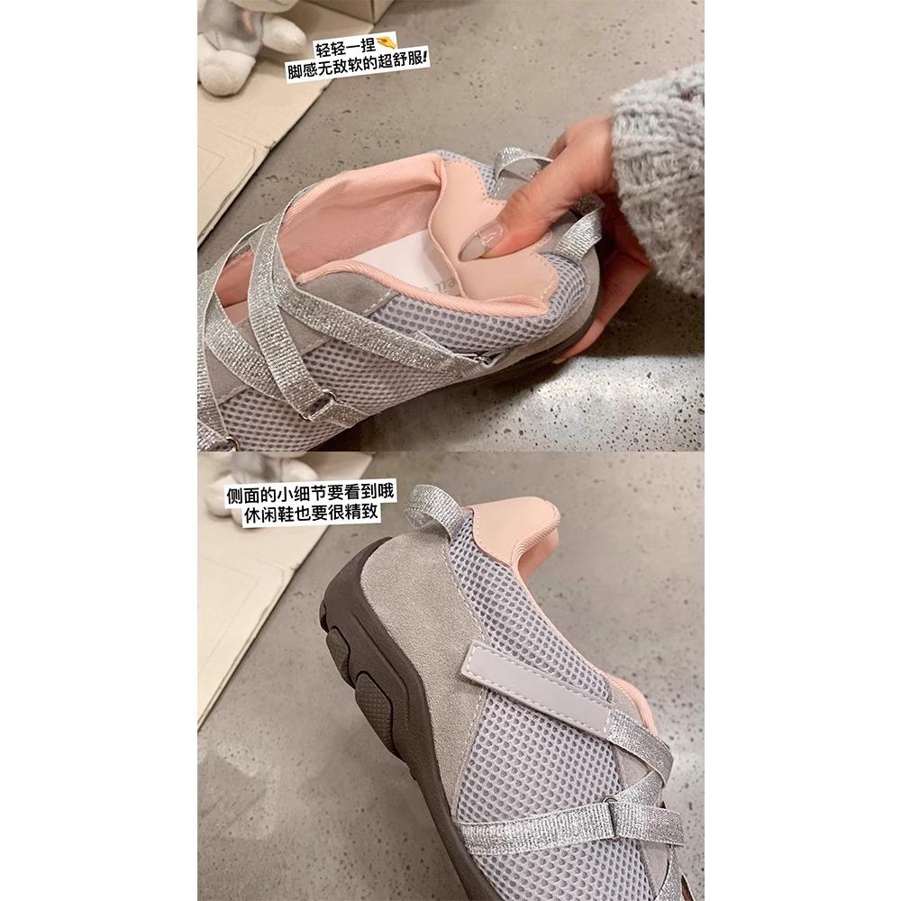Niche design ballet sneakers women's spring 2025 new leather platform Korean Mary Jane casual shoes