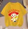 2026 Toy Story Cartoon Hot Sale 2D Print Casual Summer Short Sleeve Tops For Teenagers Boys Girls