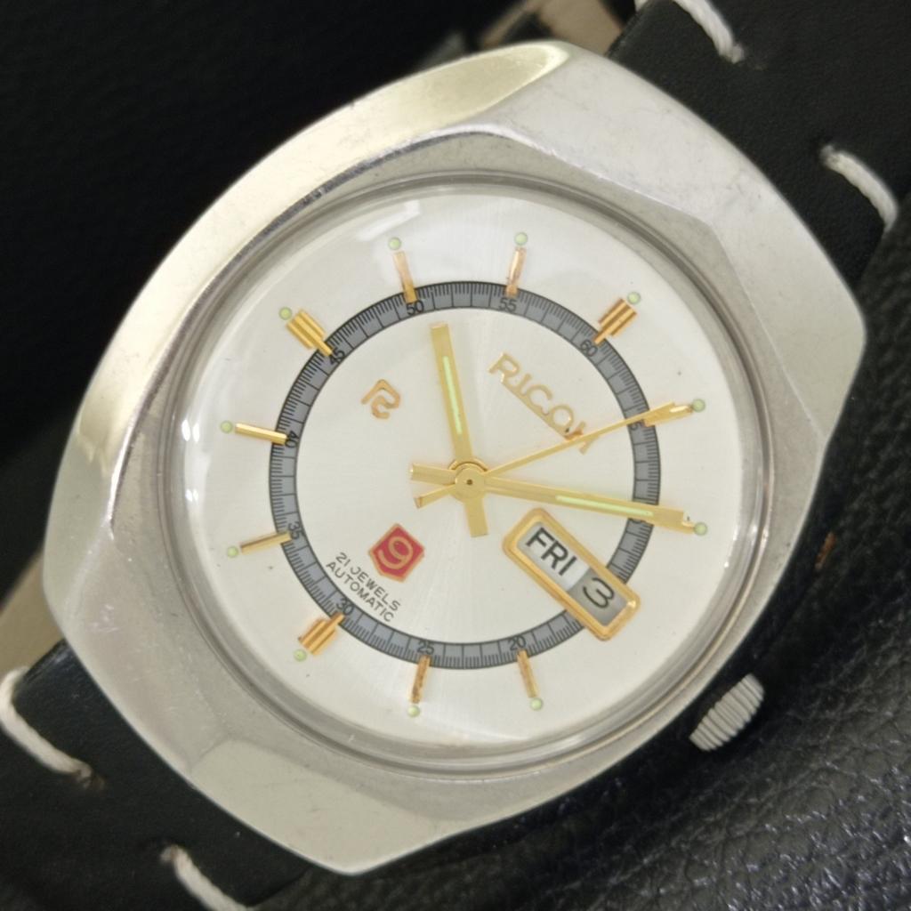 

ВИНТАЖНЫЕ АВТОМАТИЧЕСКИЕ ЧАСЫ RICOH R31 ЯПОНИЯ МУЖСКИЕ БЕЛЫЙ ЦИФЕРБЛАТ a700745-5 R204-a700745