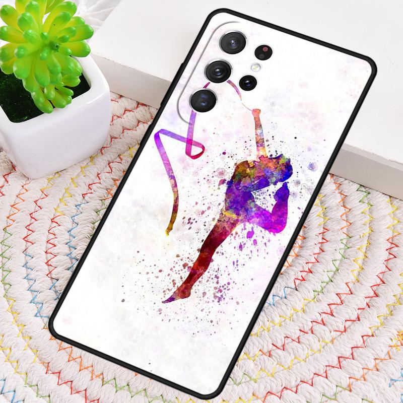Gymnast Silhouette Silicone Phone Case For Samsung Galaxy Note 10 Pro S26 S25 S24 S23 S22 S21 Plus S25Ultra Capa Cover