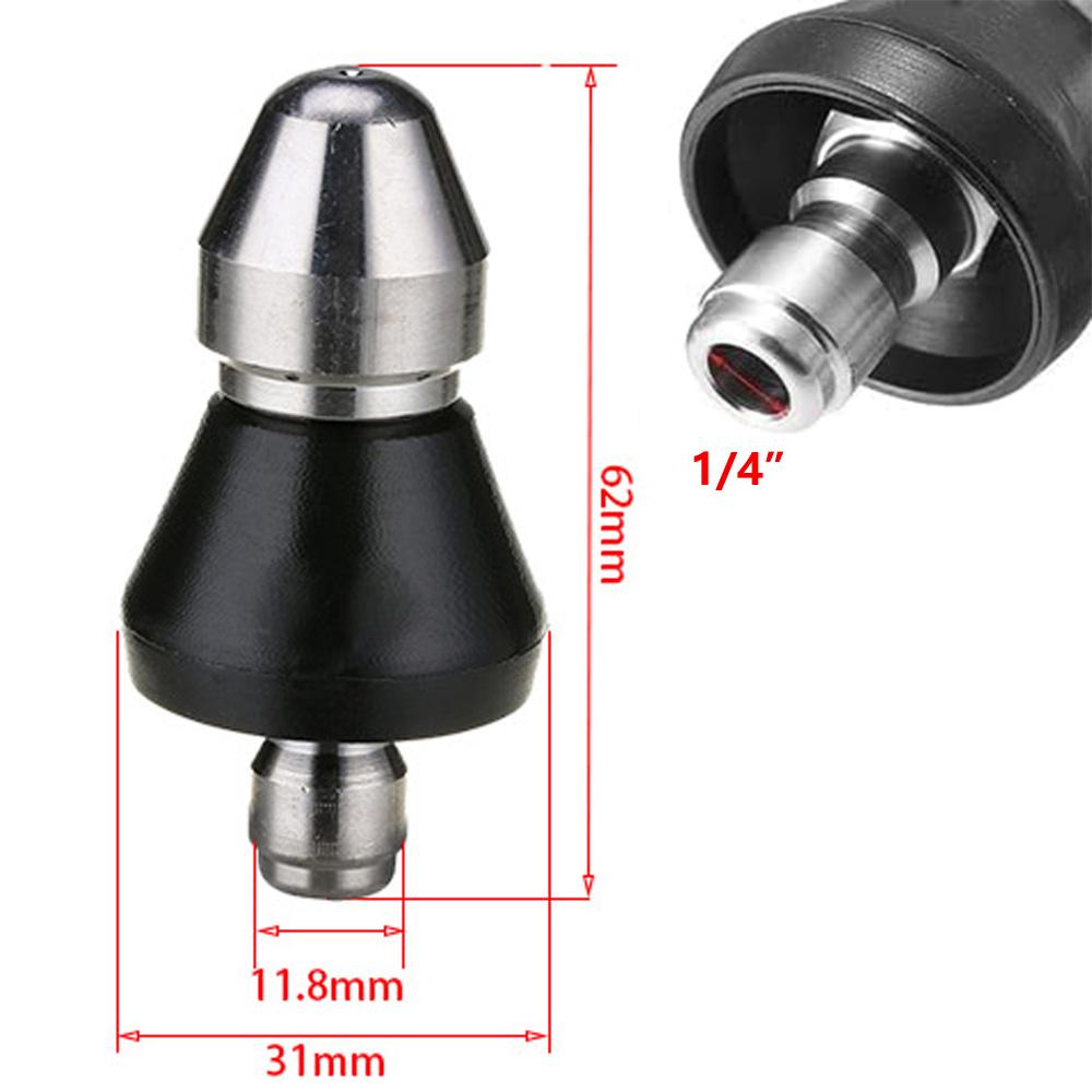 sewer cleaning tool, high-pressure nozzle with 1 front and 6 rear nozzles, 1 pc.