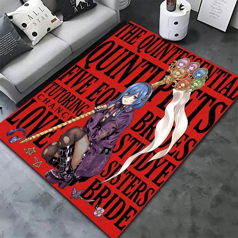 Alfombra Alfombrilla de Los Quintillizos Esenciales Para Sala de Estar Dormitorio Hogar Decoración de Sofá Niños Juego Alfombrilla Antideslizante para el Suelo