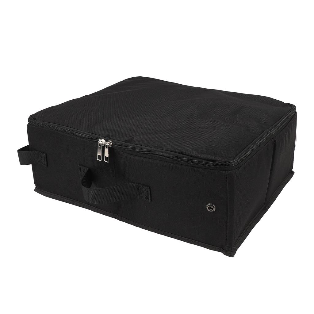 Portable Cat Litter Box Fabric Foldable Leak Proof Water Resistant Cat Litter Bag for Outdoor Travel Black