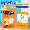 Gioco di Puzzle Logico a Chiave per Bambini con Materiale Cartaceo Educativo e Difficoltà Progressiva
