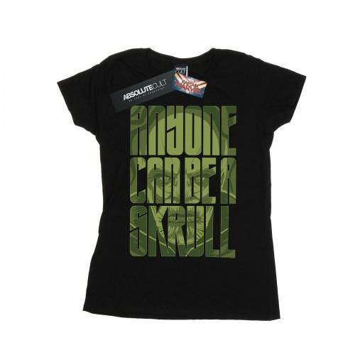 

Marvel Womens/Ladies Captain Marvel Anyone Can Be A Skrull Cotton T-Shirt XXL білий