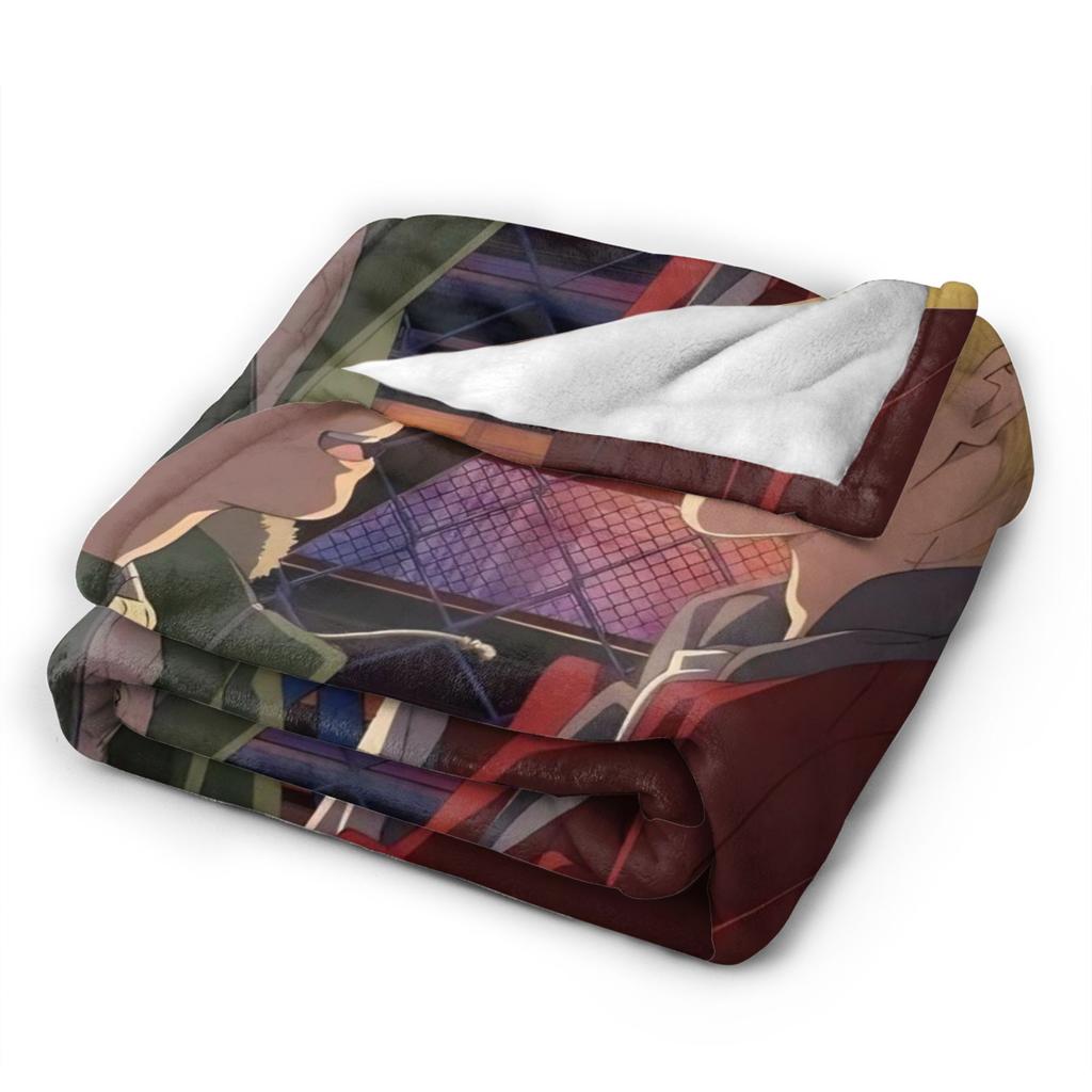 Banana Fish Anime Throw Blanket for Couch Fuzzy Soft Plush Blanket 50x60 Inches Multi-size Bedspread for All Seasons