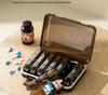 Compact 7-Day Japanese Pill Organizer with Three-Daily Dose Reminder
