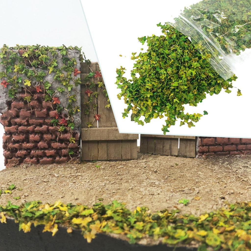 

33ml DIY Miniature Shrubs Bushes Foliage Model Kit, Railway Static for Fairy Garden Green B