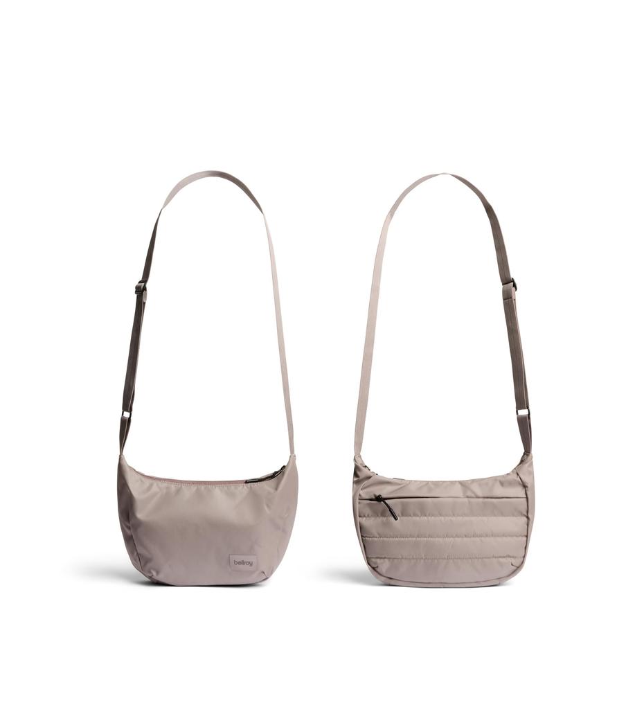 Bellroy Laneway Crescent Mini Umhängetasche für den Alltag Innen und Außen Verstellbar Erstaunliche Speicherkapazität Fawn Tasche, 2,5 L Fassungsvermögen, Verwendung,