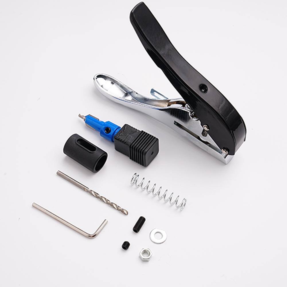 Paper Puncher Screw Covers Hole Punch Aperture Round Punch Pliers Credit Photo Paper Card Corner Round Puncher Plier Tool 8/10MM