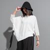 European & American Summer Eyelet Bat Sleeve T-Shirt - Dark Aunt Style Women's Casual Top
