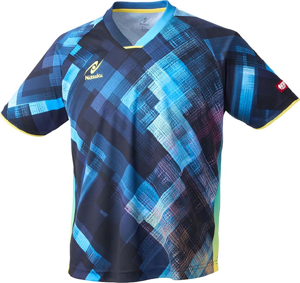 Nittaku Ecline Table Tennis Wear Shirt, Blue,