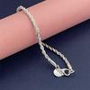 925 Silver Bracelet 3MM Twisted Rope Exquisite Ladies Fashion Wedding Party Gift Jewelry
