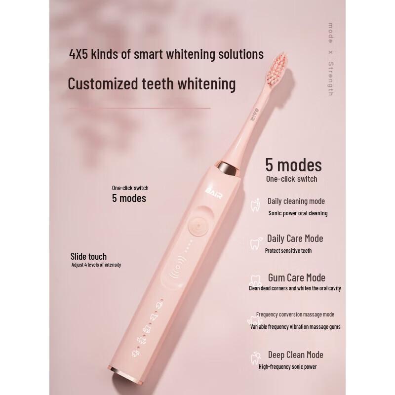 BAIR X1s+Plus Sonic Electric Toothbrush for Adults CN plug (adapter included)