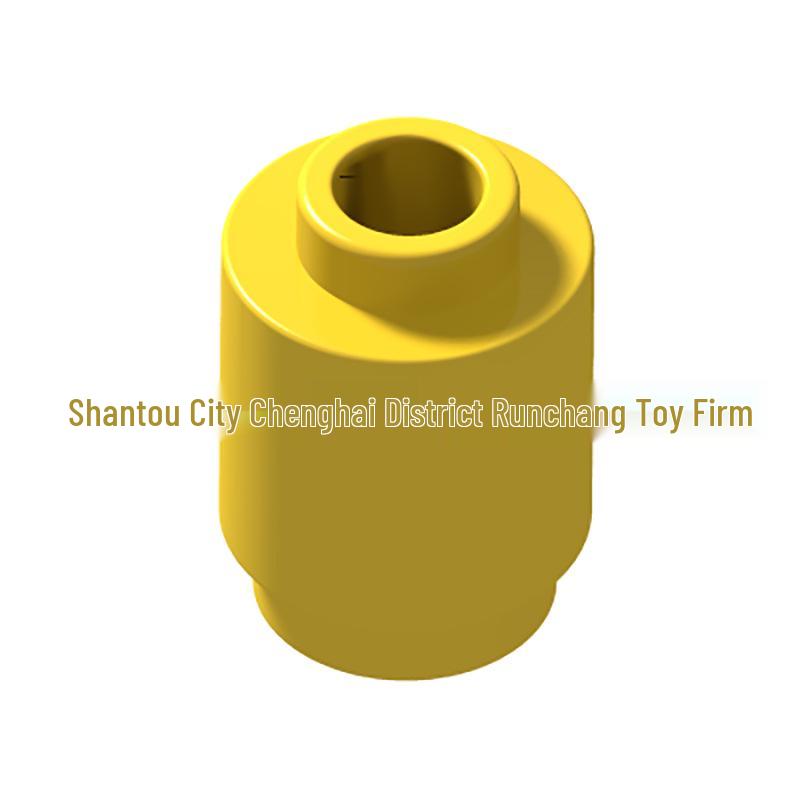 Cross-Border Building Block Accessories: 3062 1x1 Round Brick Compatible Parts 50g (~166 pcs) жёлтый