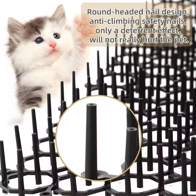 Cat Scat Mat Repellent Garden Anti-Cat Mats with Spikes Flat Prickle Strips Deterrent Repellents for Dogs Cats Wild Animals