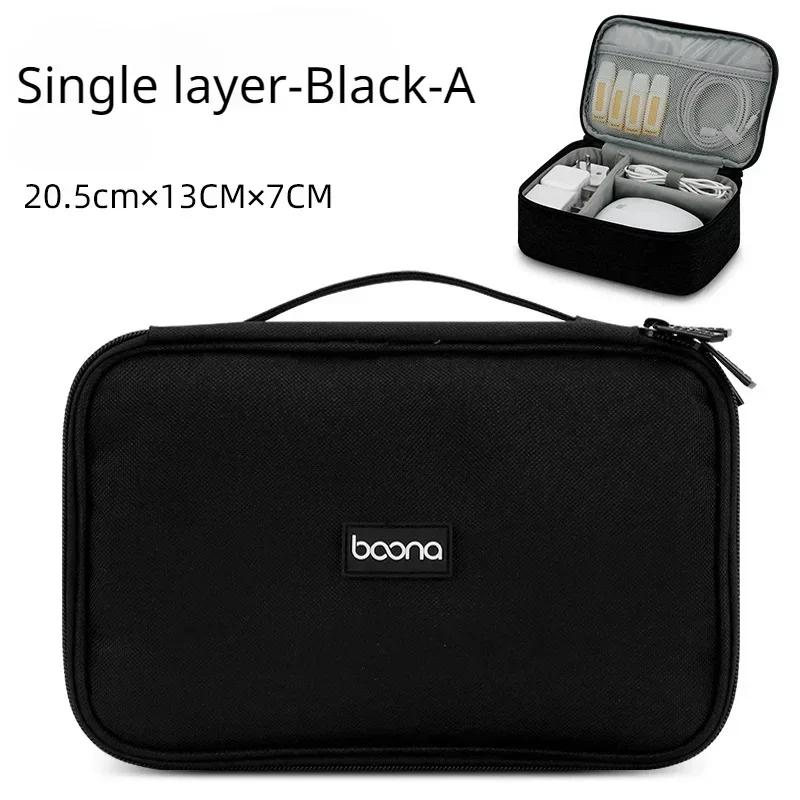 Travel Data Cable Laptop Power Bag Mobile Phone U Disk Charging Bank Storage Bag Business Trip Digital Accessories Organizer