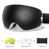 SKI Goggles Anti-Fog Snowboard UV400 Outdoor Sports Snowmobile Ski Mask Men Women Glasses with Replacement Lens Free Gifts