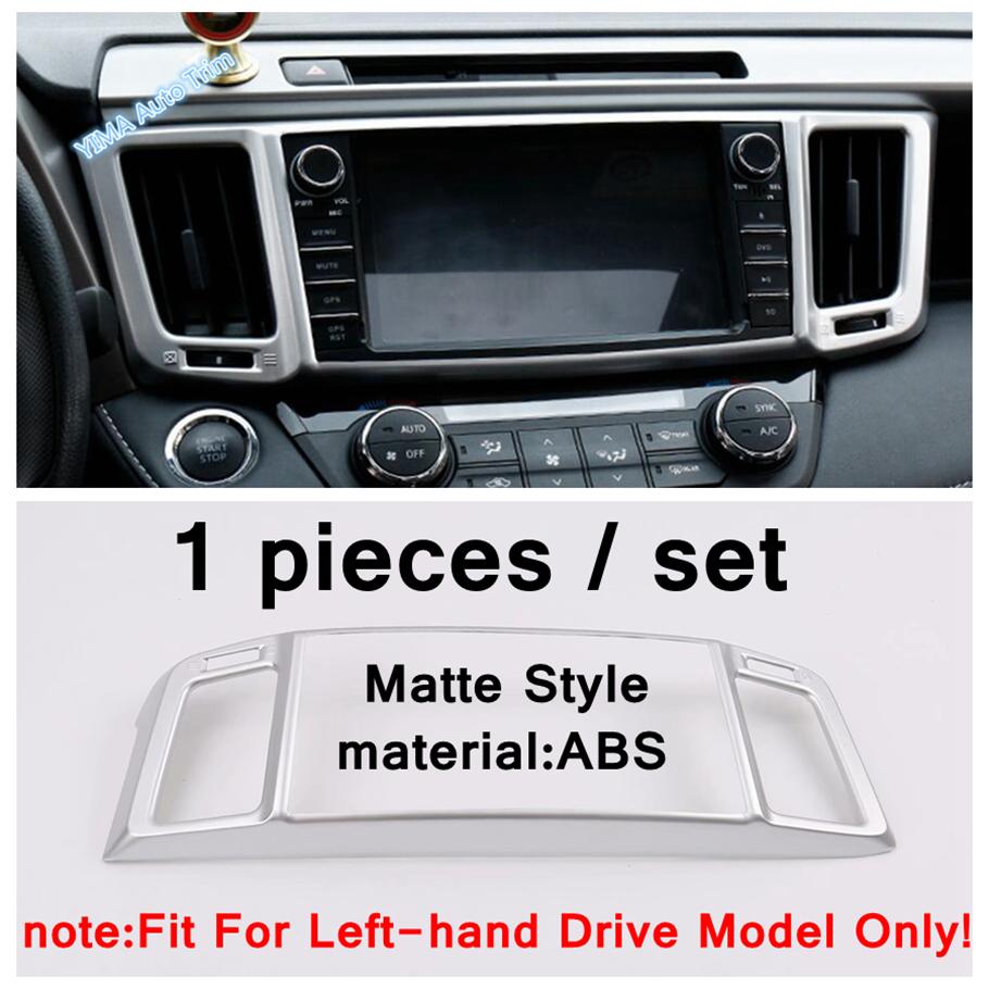 Car trument Central Control Decoration Frame Cover Trim For Toyota Rav4 Rav 4 2014 - 2018 Matte Style Interior Accessories