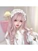 Set Parrucca Lolita Rosa Crepuscolo: Capelli Lunghi Ricci Dolci con Frangia
