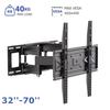 Full Motion TV Wall Mount for Most 32-70 Inch TV Swivel Tilt Mount with Dual Articulating Arms Up To 88lbs VESA 600x400mm