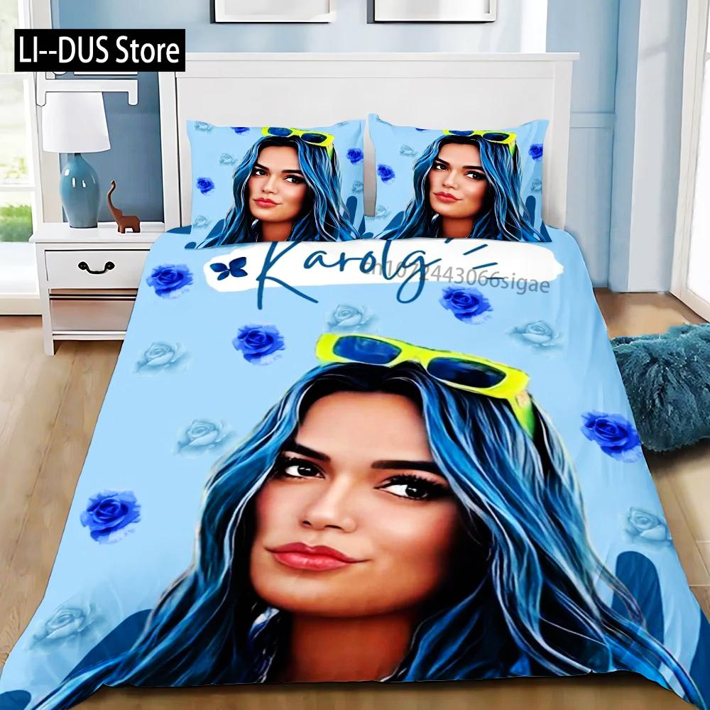 Schönes Karol G Manana Bettbezug Kissenbezug Bettwäsche Set Erwachsener JungeMädchen Schlafzimmer Dekoration Kinder Geschenk Einzel Doppel Große Größe