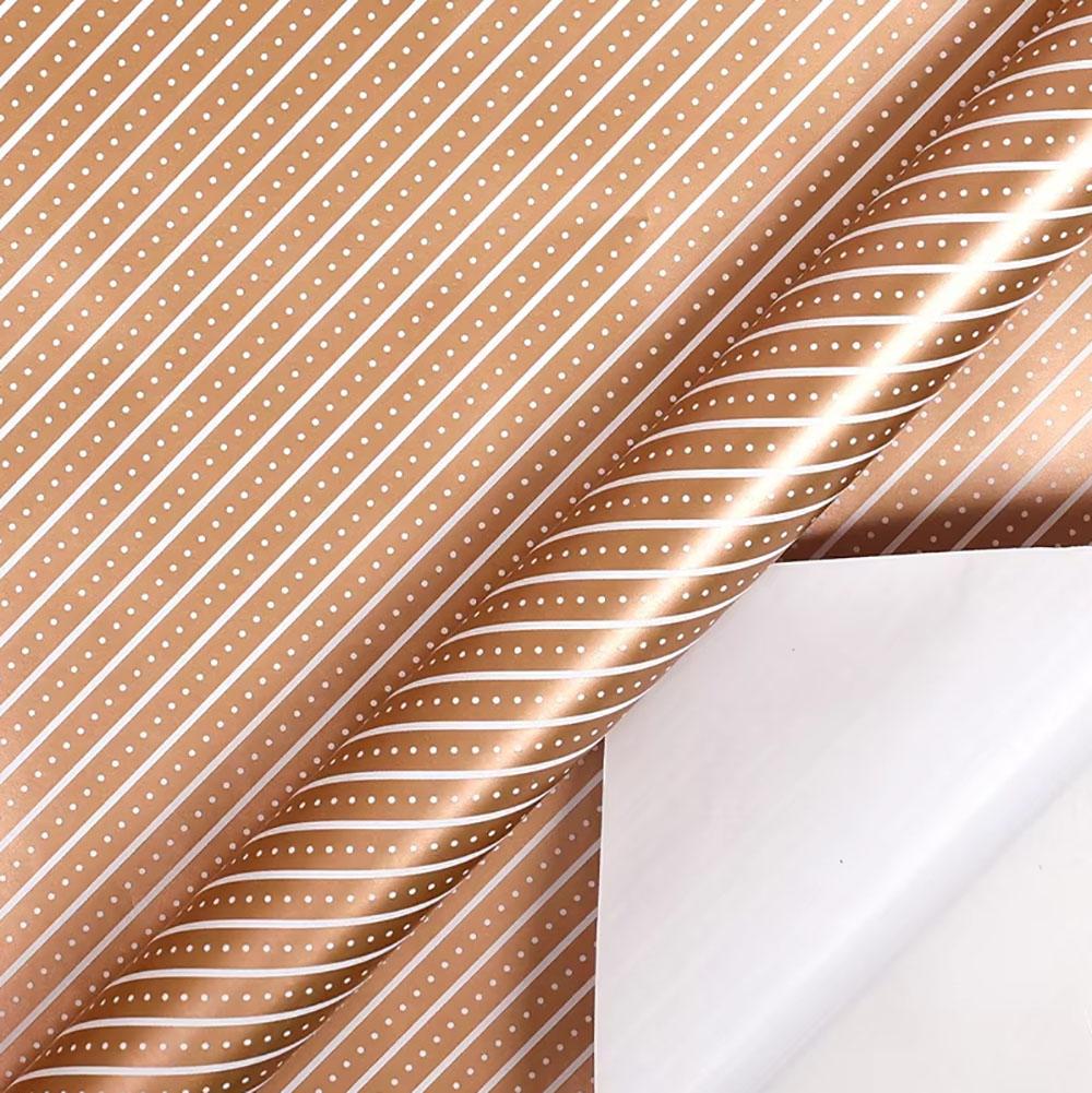 

43x300cm Birthday Gift Wrapping Paper Gold Polka Dot Pattern Valentine s Day Bouquet Gift Packaging Paper Party Decoration Paper