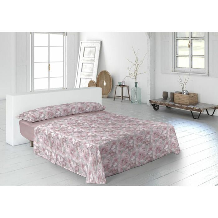 Cotton Bedding Set - Pierre Cardin - TANIA - Pink - 90 Cm Bed - 3 Pieces - Cushion Included - Abstract - Americana