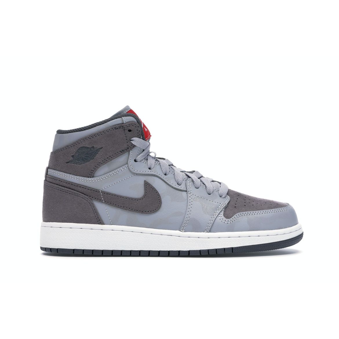 

Кроссовки Air Jordan 1 Retro Hi Premium GS Camo Серые 822858-027