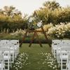 Chair Back Floral Decoration Elegant Decorations Versatile for Brides