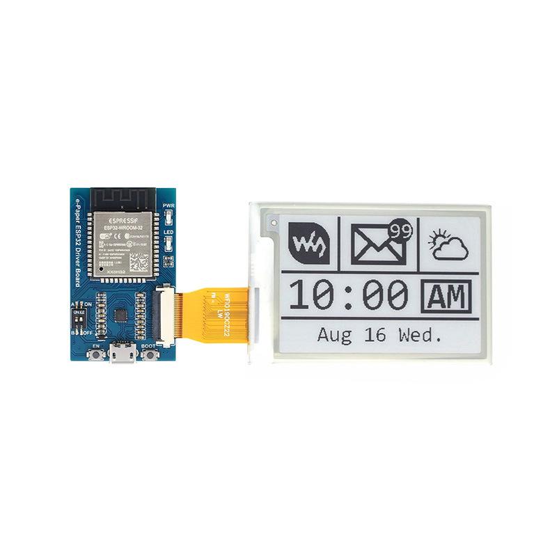 MicroSnow E-ink Screen Driver Board with SPI Interface, Compatible with ESP32/ESP8266, Supports WiFi/Bluetooth.