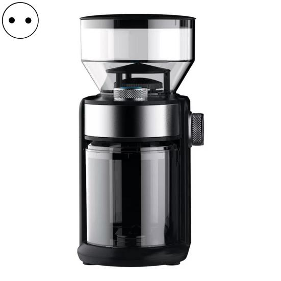 Moedor de café elétrico com tomada ue, automático, rebarba plana, ajustável, máquina de moer café para casa