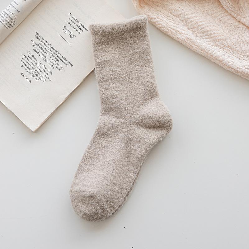 Winter Coral Fleece Australian Fleece Socks, Thickened Fleece, Warm Home Long Calf Socks, Floor Socks, Sleep Towel Socks