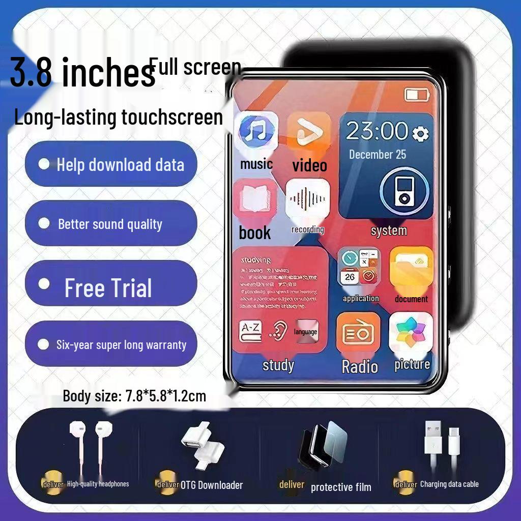 Student Edition Ultra-Thin Touchscreen Bluetooth MP4/MP5 Music Player