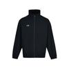 Under Armour Solid Color Windbreaker Zip-Up Hoodie Jacket Unisex Jackets Black 24500401-001
