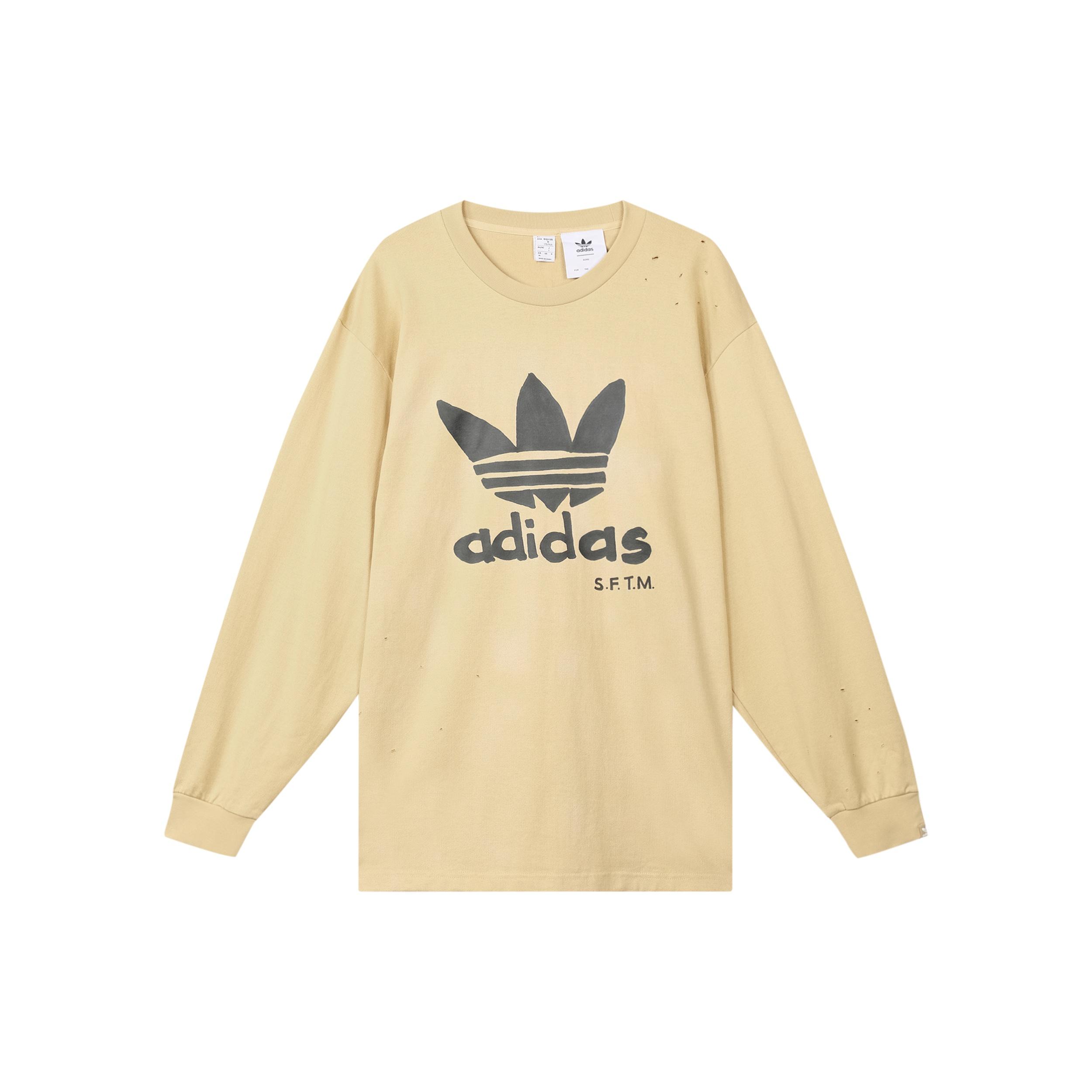 adidas originals x SONG FOR THE MUTE Long Sleeve Tee Hazy Beige Men s HT0435 XS