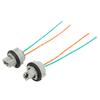 2pcs Light Sockets 12A 10V Heat Resistant LED Harness Connectors with Wire for Industrial