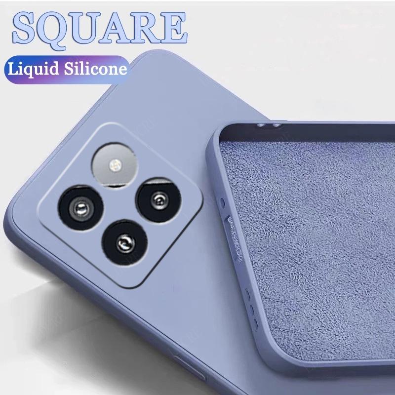 For Cover Xiaomi 14T Pro Case Mi 14T Pro Capas Original Liquid Silicone Shockproof Soft TPU Case For Mi 13 T 13T 14T Pro Fundas