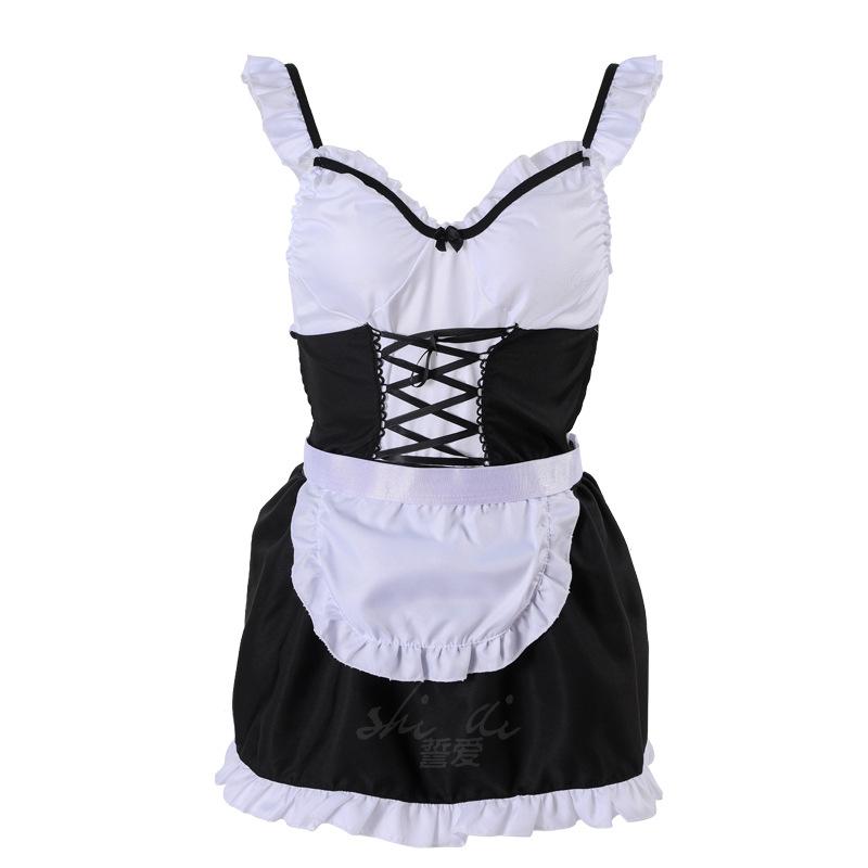 Sexy Dessous Sexy Rückenfrei Verführung Süßes Niedliches Dienstmädchenkleid Cosplay Uniform Übergröße Weiblich